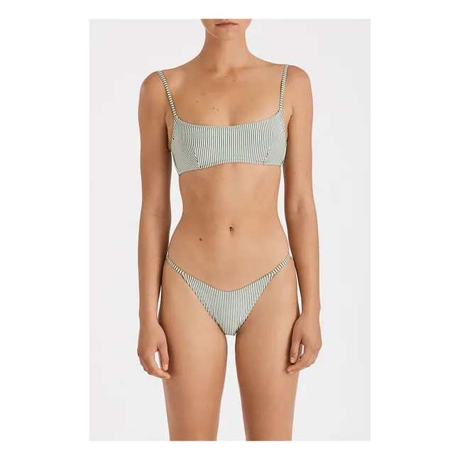 Bas de Maillot Rayures Curve String | Vert