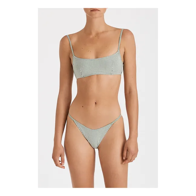 Bas de Maillot Rayures Curve String | Vert