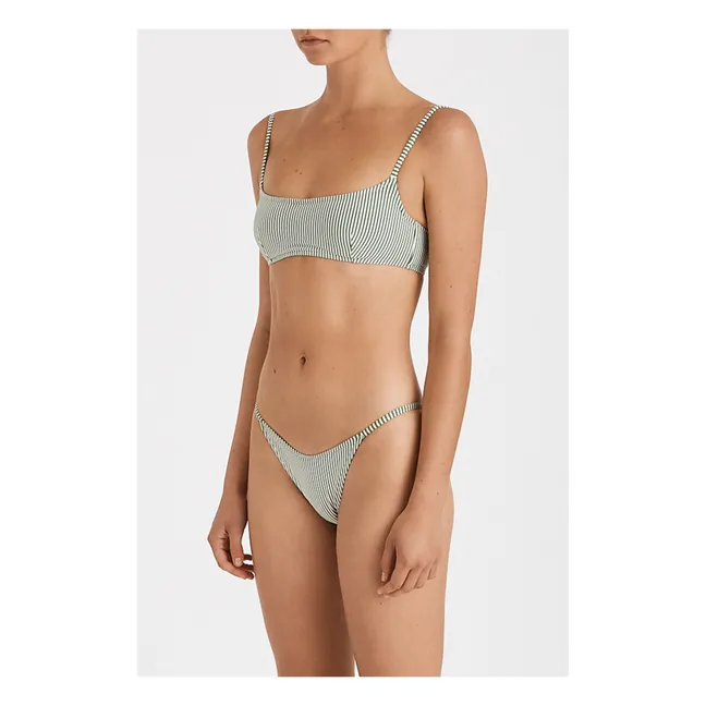 Bas de Maillot Rayures Curve String | Vert