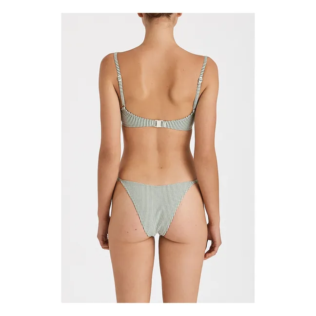 Bas de Maillot Rayures Curve String | Vert