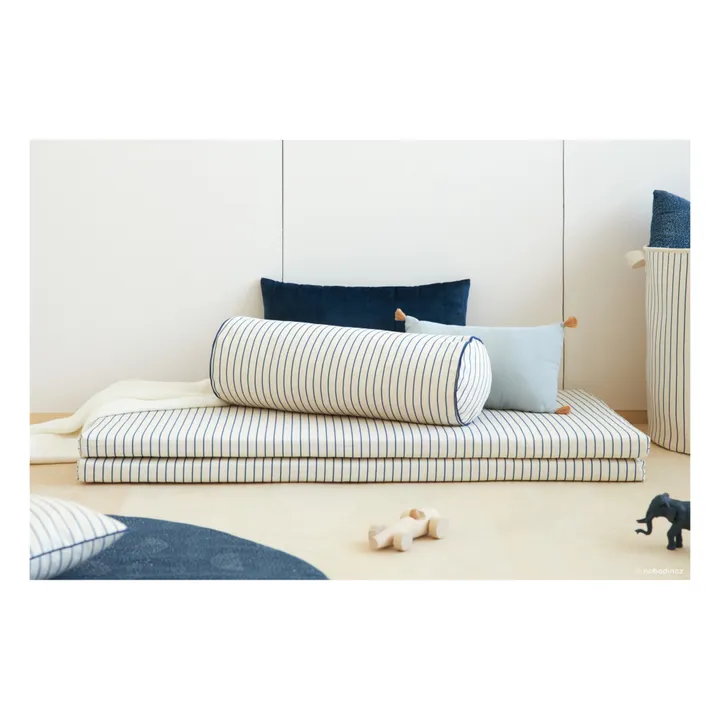 Java Organic Cotton Cushion | Blue- Product image n°2