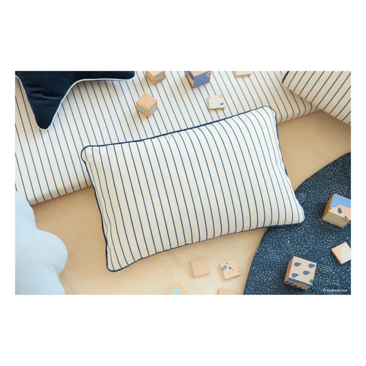 Jazz Organic Cotton Cushion | Blue- Product image n°3