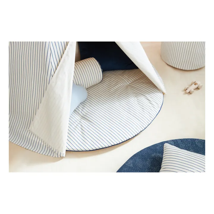 Fluffy Organic Cotton Playmat | Blue- Product image n°5