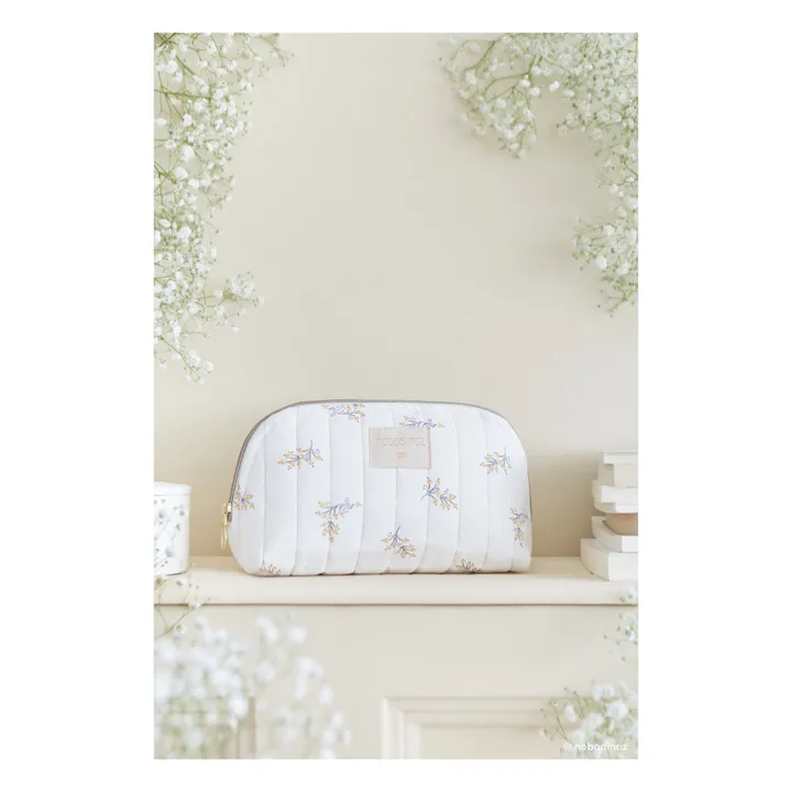 Neceser de baño Holiday Flore de algodón orgánico | Crema- Imagen del producto n°3