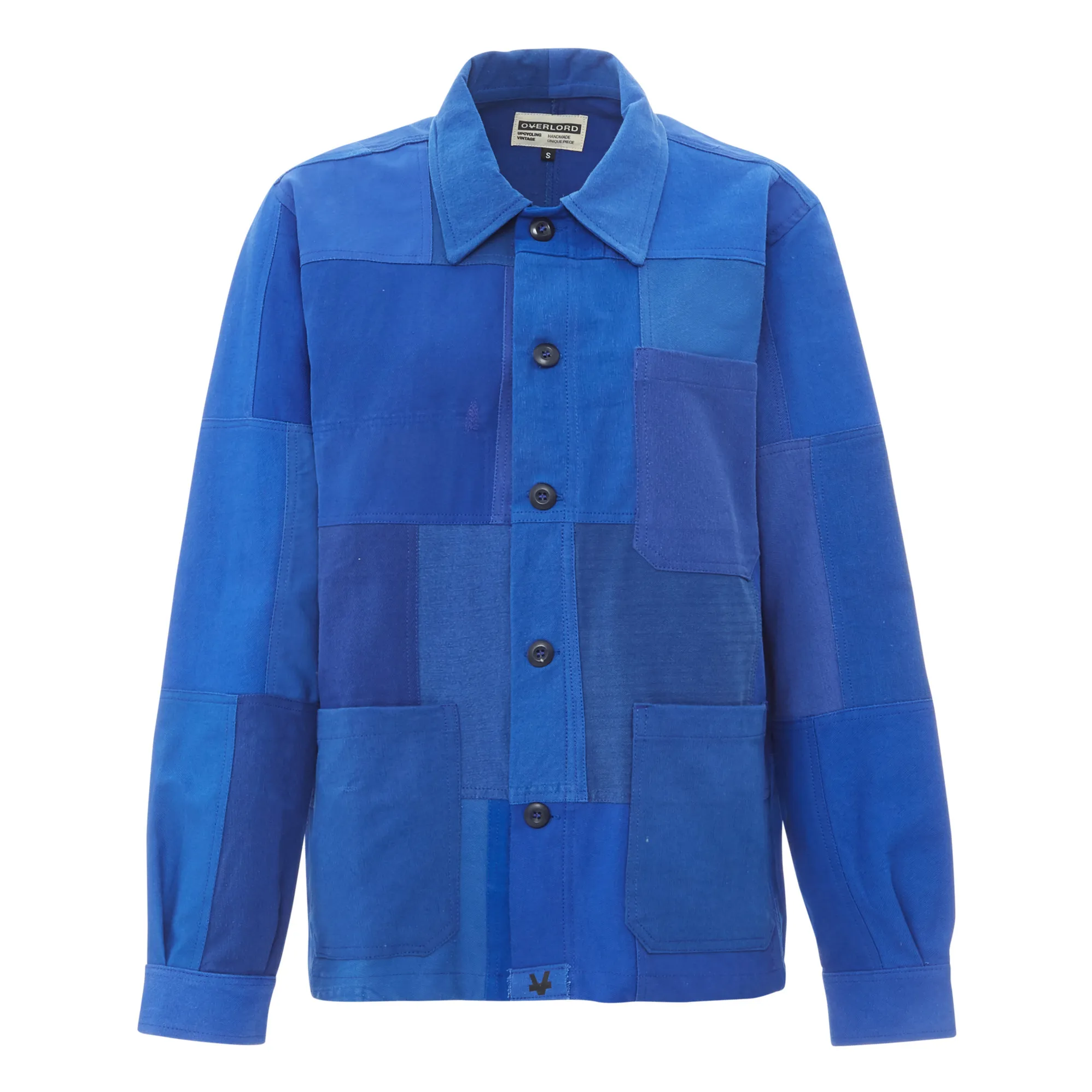 Overlord Blue Worker Patchwork Jacket