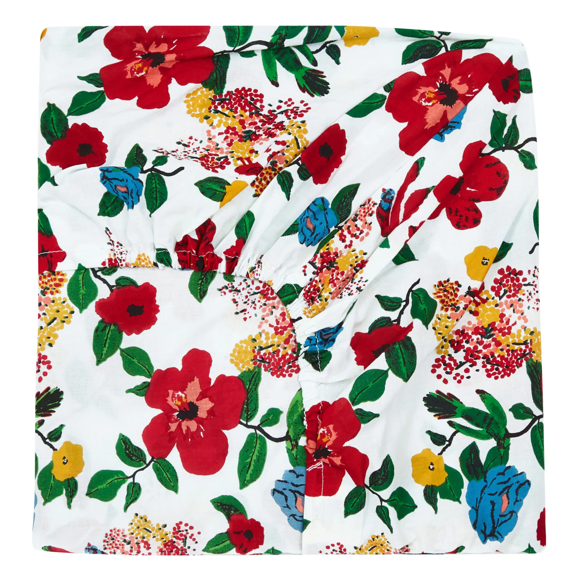 Lucas Du Tertre Red Fitted Sheet