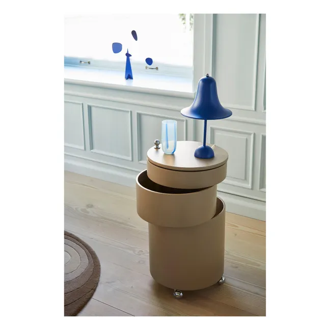 Meuble de rangement mobile Barboy | Gris taupe