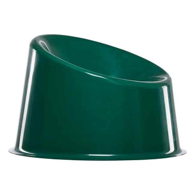 Silla lounge de exterior Panto Pop | Verde Oscuro