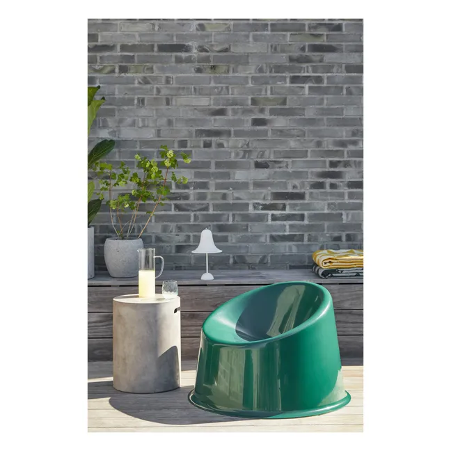 Silla lounge de exterior Panto Pop | Verde Oscuro