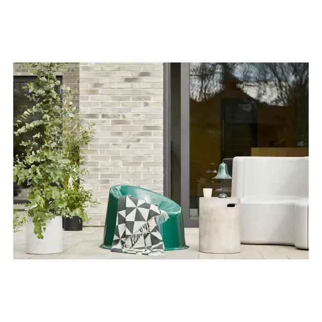 Silla lounge de exterior Panto Pop | Verde Oscuro