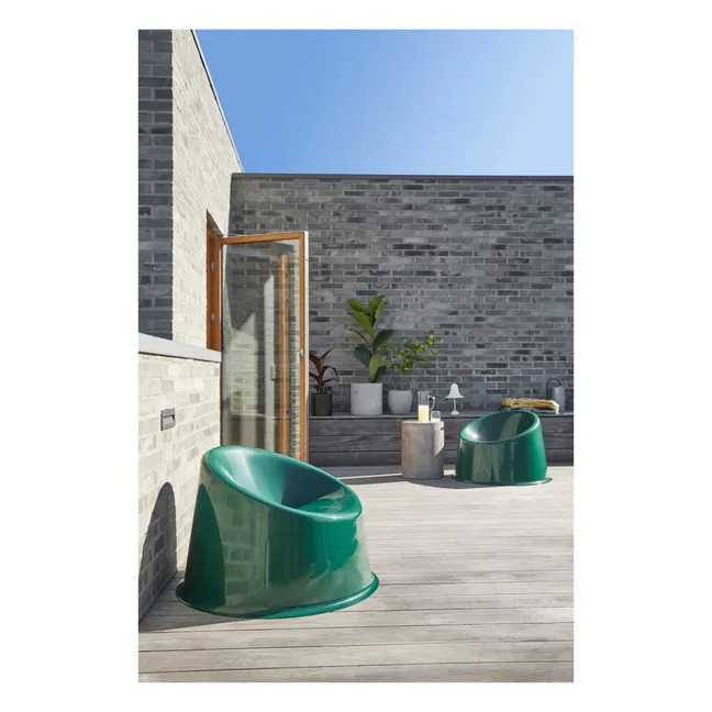 Panto Pop Outdoor Lounge Chair | Dark green