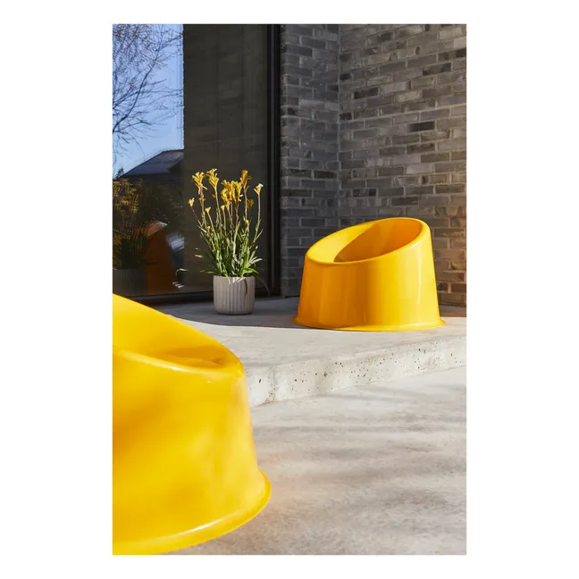 Silla lounge de exterior Panto Pop | Amarillo