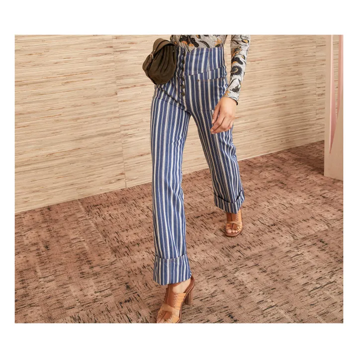 Marlowe Striped Jeans | Blue- Product image n°2