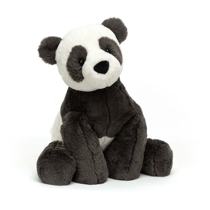Peluche panda Huggady | Noir/Blanc- Image produit n°0