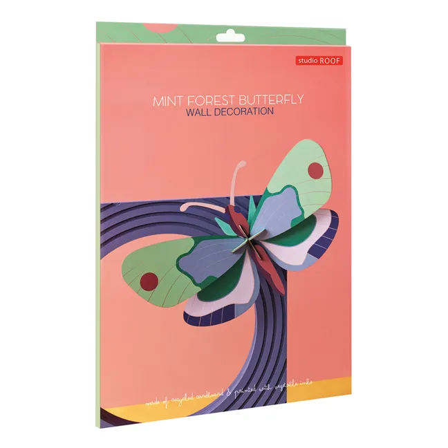 Wanddekoration Forest Butterfly | Mintgrün
