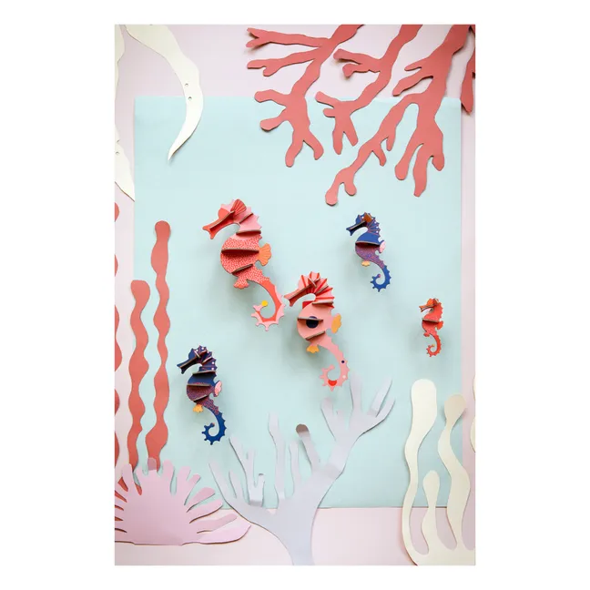 Seahors Wall Decorations - Set of 5