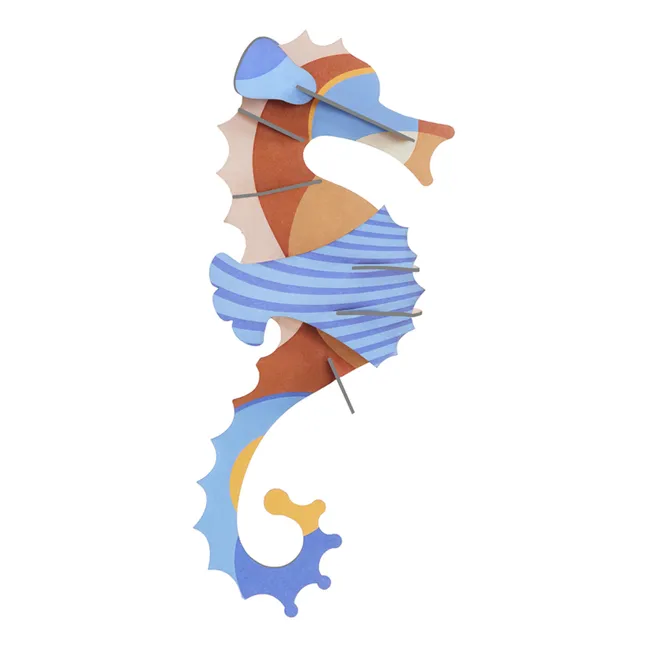 Decoración de pared Caballito de mar | Azul