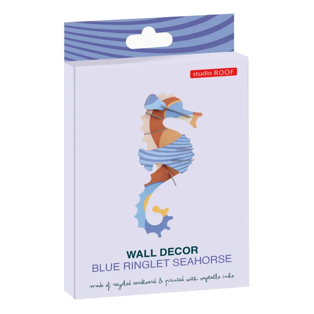 Decoración de pared Caballito de mar | Azul