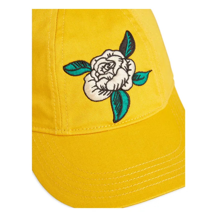 Organic Cotton Rose Cap | Yellow- Product image n°1