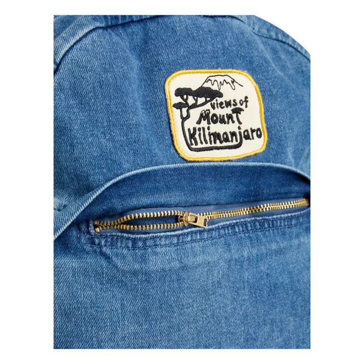 Organic Cotton Denim Backpack | Blue- Product image n°1