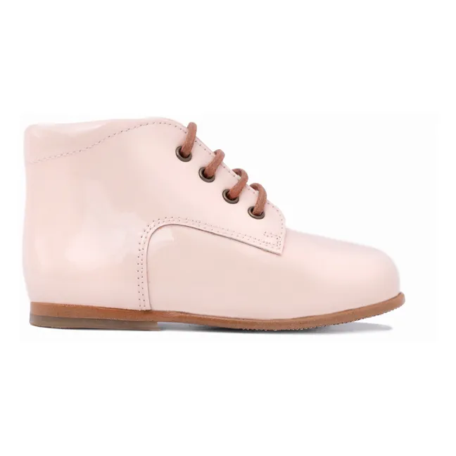 First Lace-Up Boots | Pink