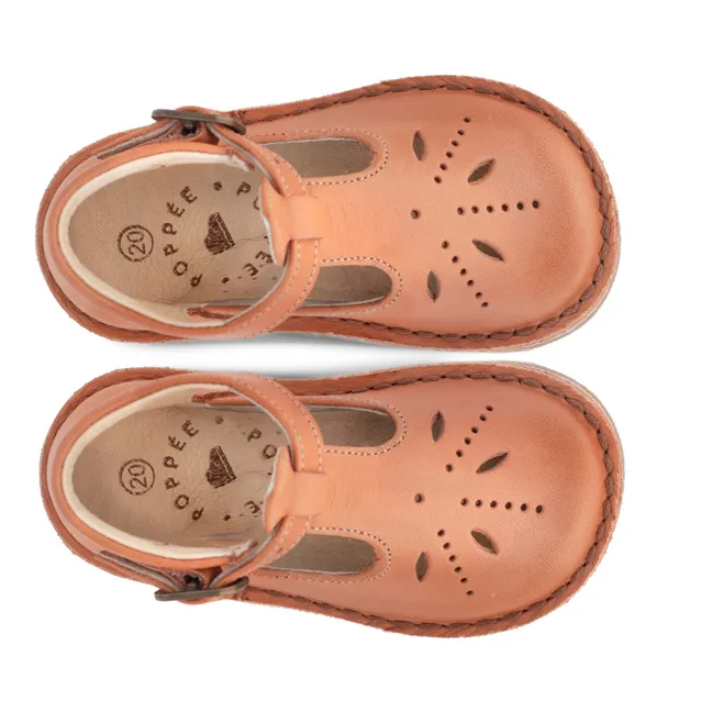 Mid Openwork Mary Janes | Camel