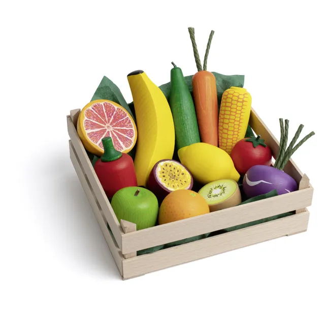 Caja Frutas y verduras XL - Juego de 13