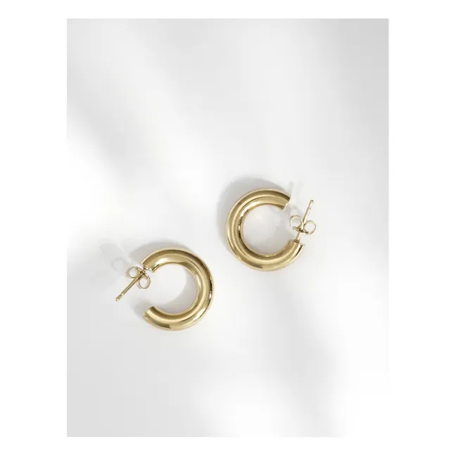 Charlotte - Small hoop earrings | Gold