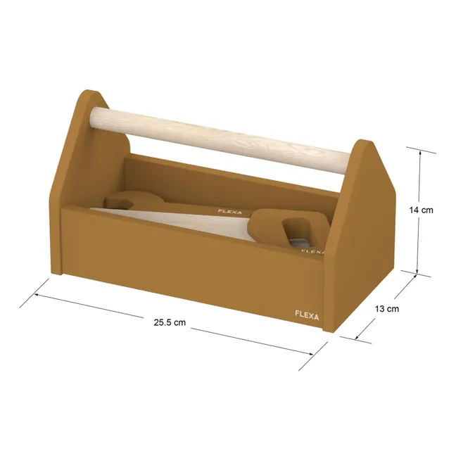 Caja de herramientas de madera - Set de 4 | Camel