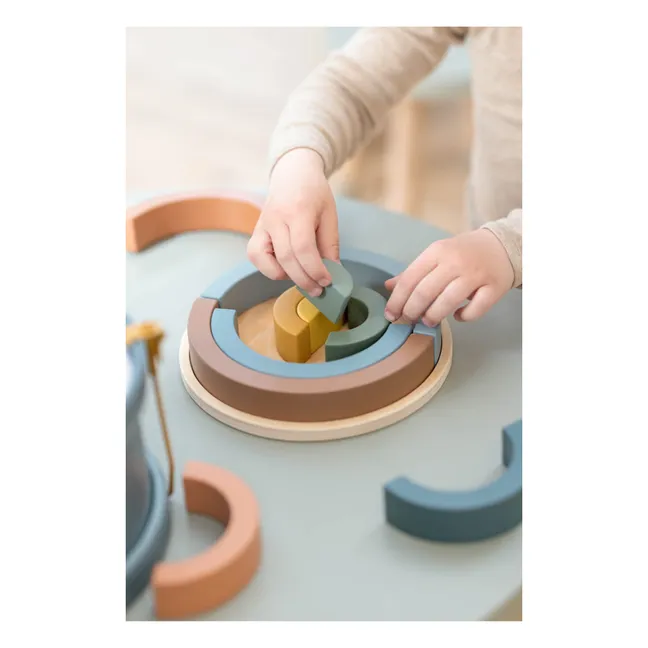 Arc-en-ciel à encastrer en bois