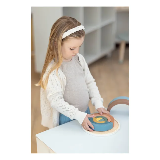 Arc-en-ciel à encastrer en bois