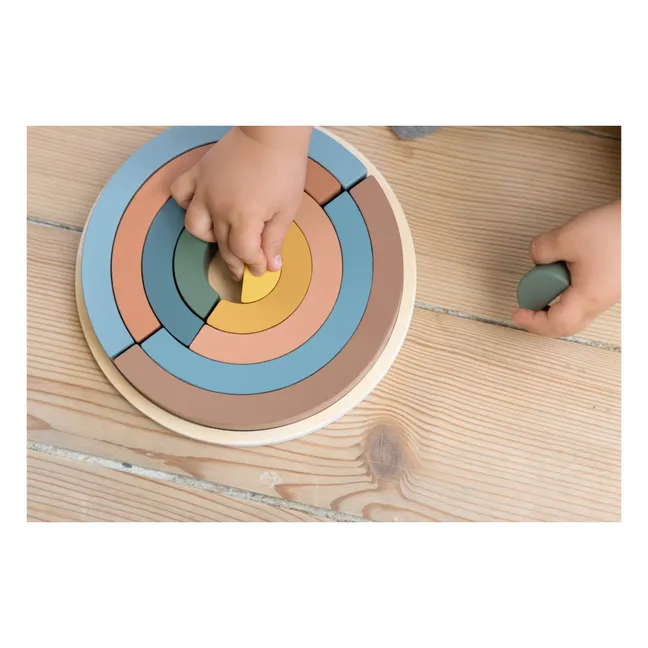 Arc-en-ciel à encastrer en bois