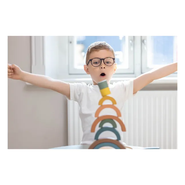 Arc-en-ciel à encastrer en bois