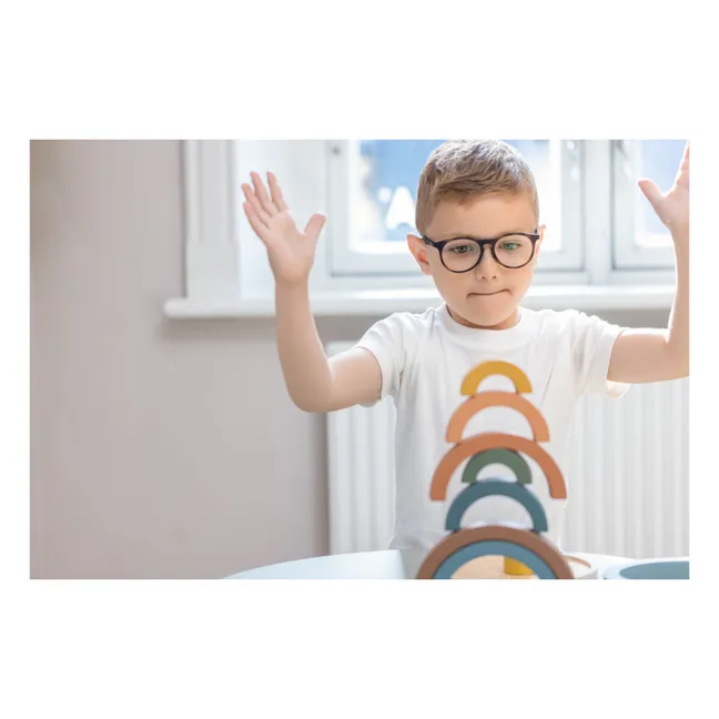 Arc-en-ciel à encastrer en bois