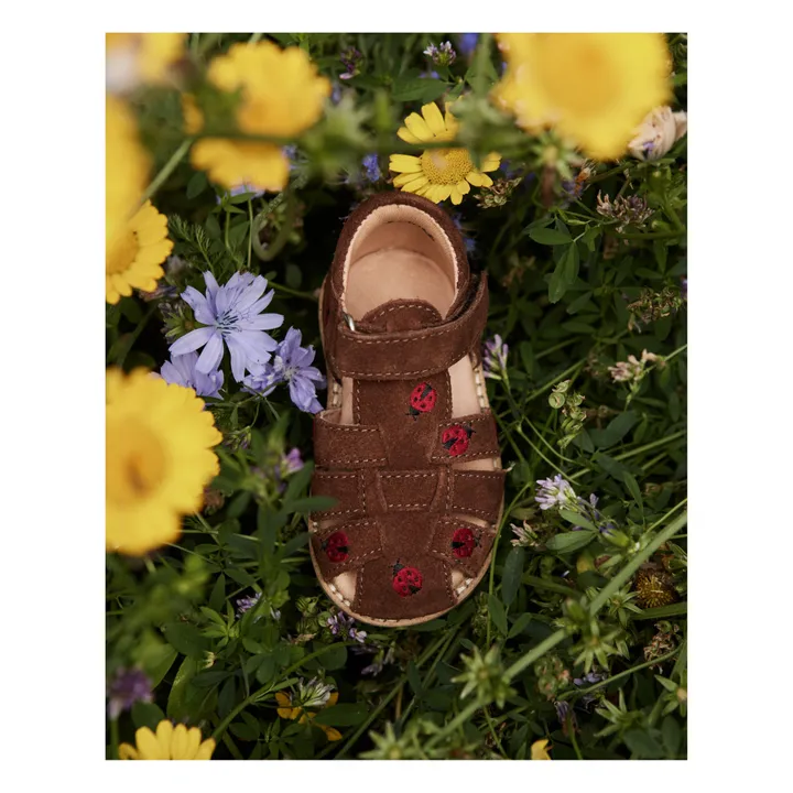 Sandalias bordadas Coccinelles X Capsule Uniqua | Marrón- Imagen del producto n°1