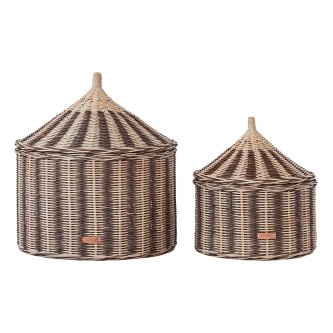 Circus Wicker Storage Baskets - Set of 2 | Hazel