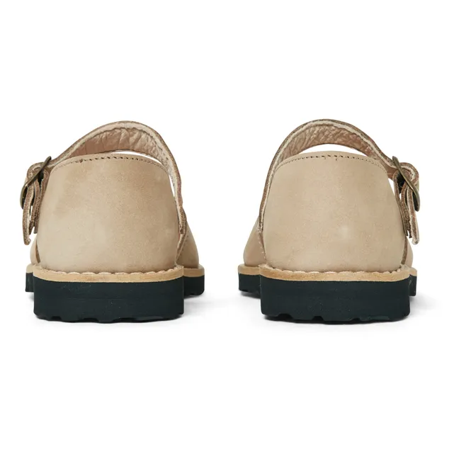 Frailera Nubuck Buckle Sandals | Brown