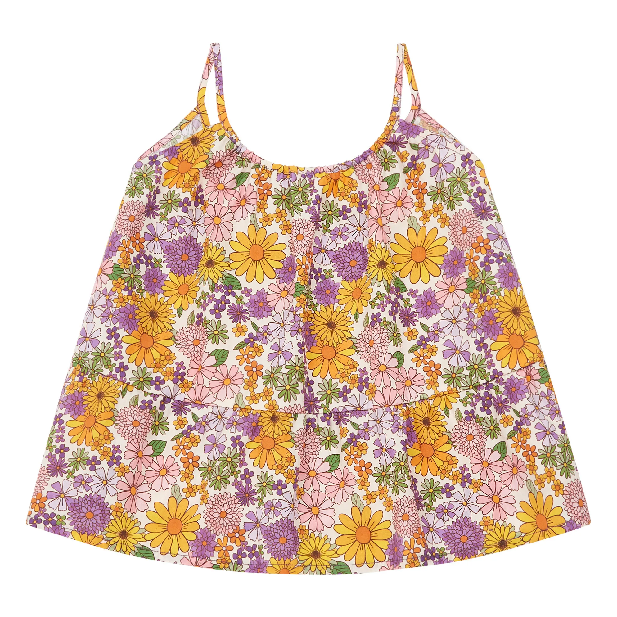 Hundred Pieces White Flowy Top