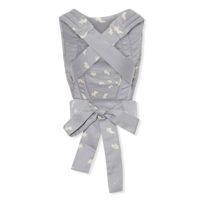 Organic Cotton Doll Carrier | Grey blue- Product image n°3