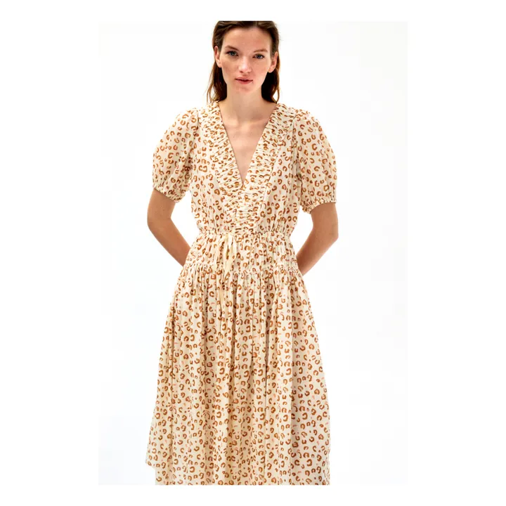 Langes Kleid Leo - Damenkollektion  | Weiß- Produktbild Nr. 1