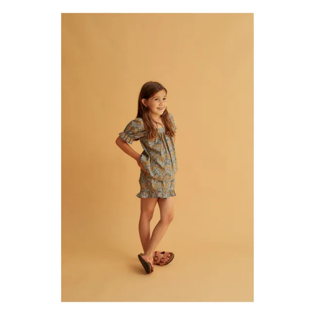 Blouse Liberty | Bleu Vert