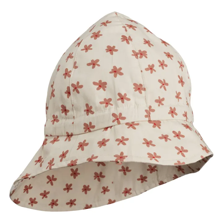 Sombrero de algodón orgánico Floral Sunneva | Rosa- Imagen del producto n°0