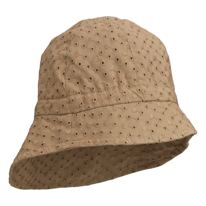 Sombrero bordado de algodón orgánico Sunneva | Marrón- Imagen del producto n°0