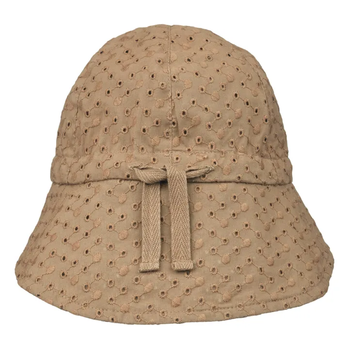 Sombrero bordado de algodón orgánico Sunneva | Marrón- Imagen del producto n°1
