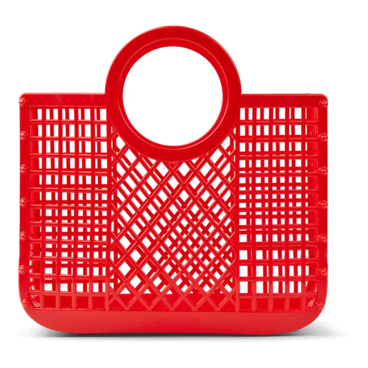 Cesta Samantha de materiales reciclados | Rojo- Imagen del producto n°0