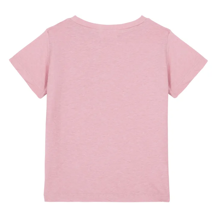 T-Shirt Baumwolle | Rosa- Produktbild Nr. 3