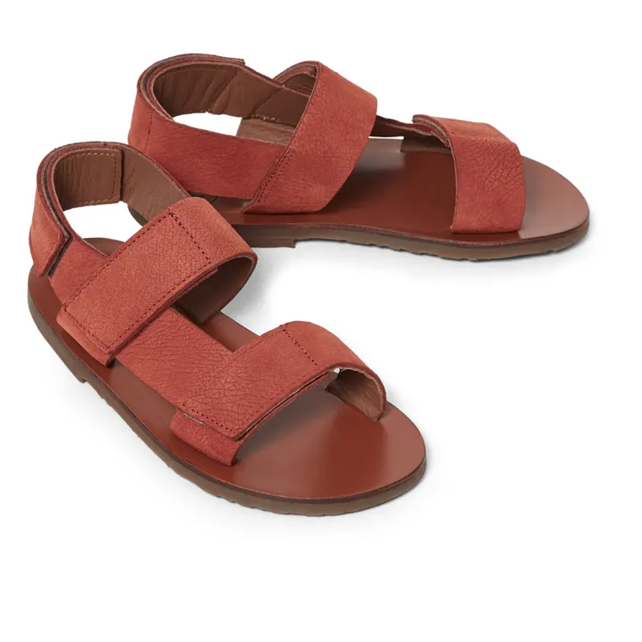 Sandalen mit Klettverschluss  | Terracotta- Produktbild Nr. 1