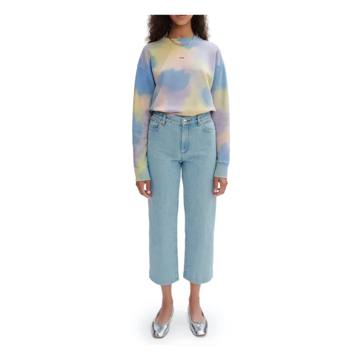 Julie Organic Cotton Tie-Dye Sweatshirt | Blue- Product image n°1