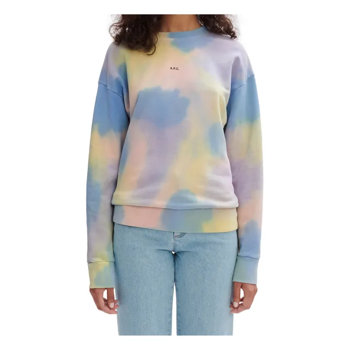 Julie Organic Cotton Tie-Dye Sweatshirt | Blue- Product image n°2