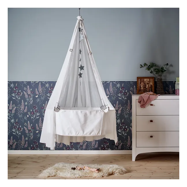 Berceau suspendu complet avec trépied 83x50 cm | Blanc